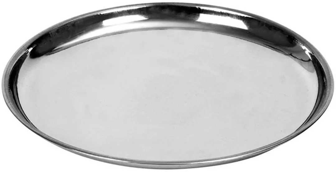Orion Ronde Roestvrijstalen Serveerplank 18cm - Zilver