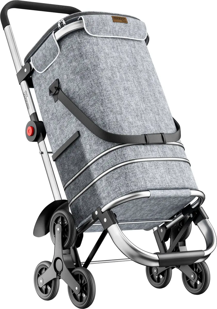 Monzana 2in1 Boodschappentrolley 109121 - 50kg - 6 Wielen