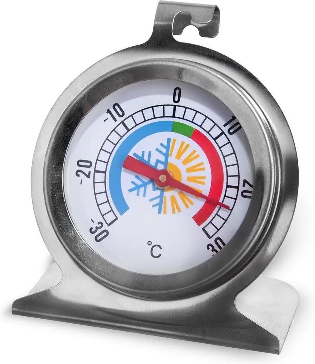 Orion Koelkastthermometer Edelstaal - Zilver
