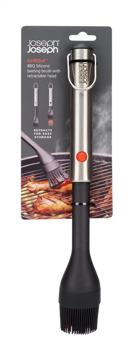Joseph Joseph GrillOut BBQ Basting Brush - Siliconen - Zwart