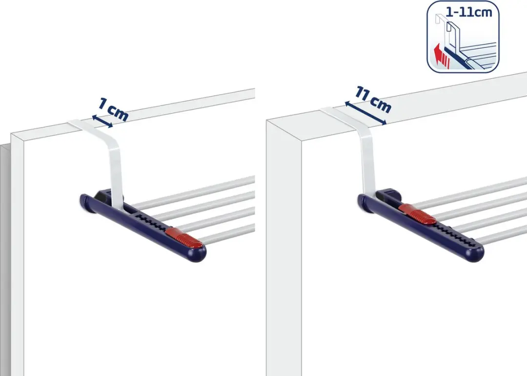 Leifheit Quartett 20 Hangdroogrek 2m - Blauw/Wit