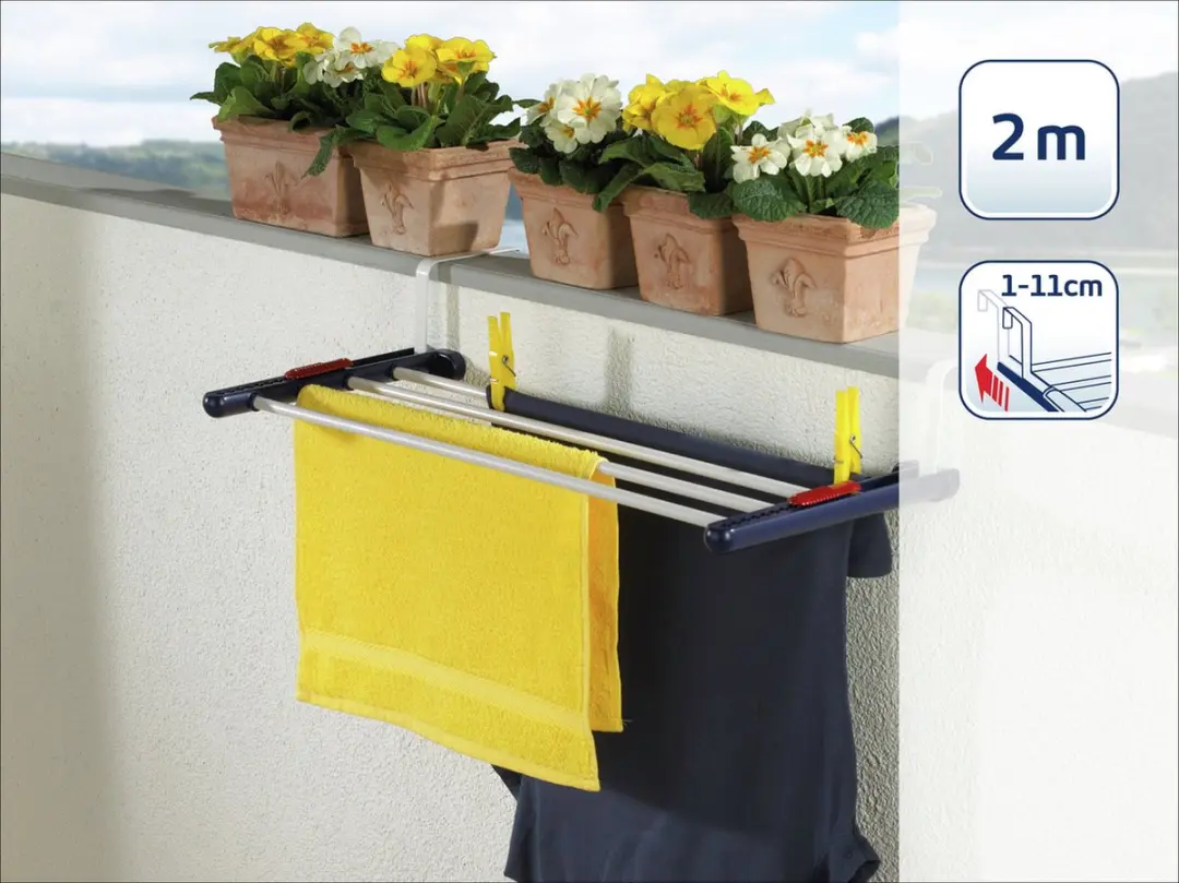 Leifheit Quartett 20 Hangdroogrek 2m - Blauw/Wit