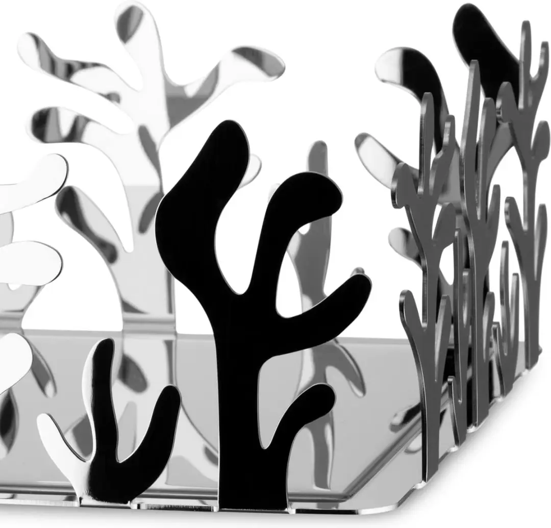 Alessi Mediterraneo ESI18 Servethouder - 18,5x21,3x13,5cm - Zilver