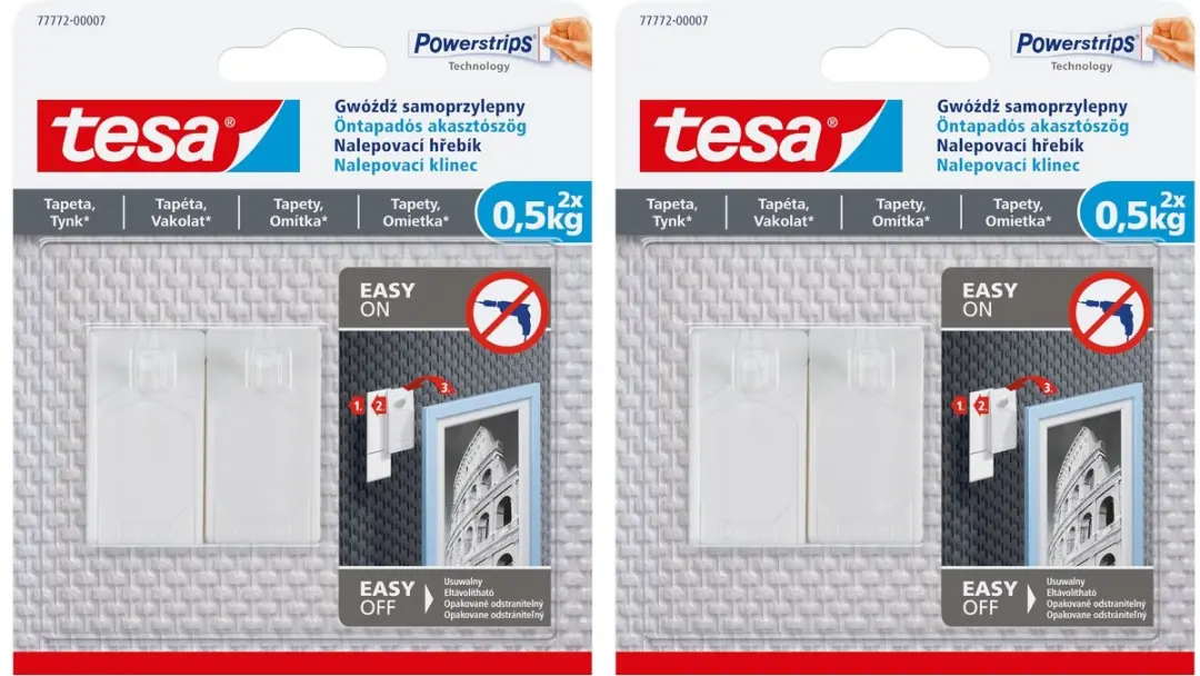 Tesa Zelfklevende Spijkers Wit