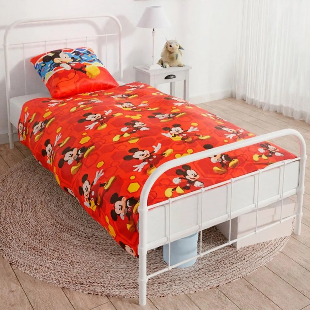 Disney Mickey Mouse Dekbedovertrek 140x200cm - Multicolor - afbeelding 3 van 3