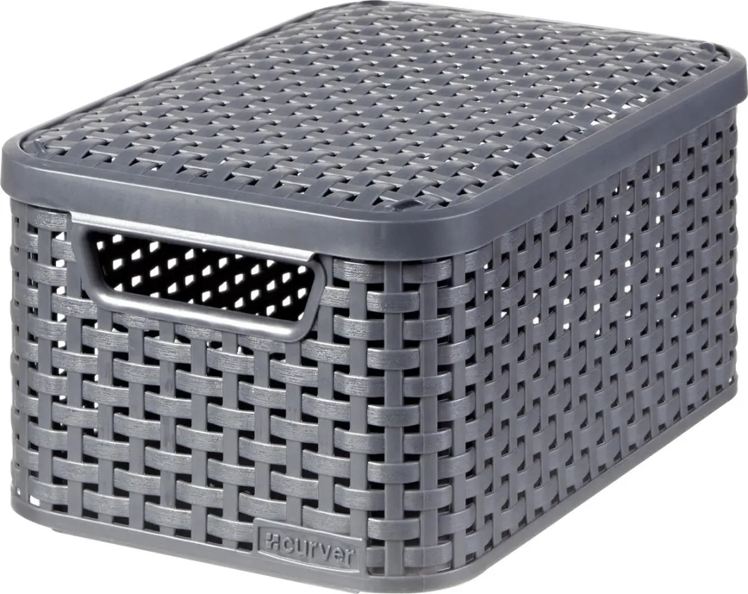 Curver Style Opbergbox 6L - 3 Stuks - Antraciet