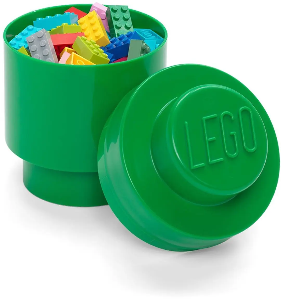 Lego - Opbergbox Brick 1 Rond - Polypropyleen - Groen