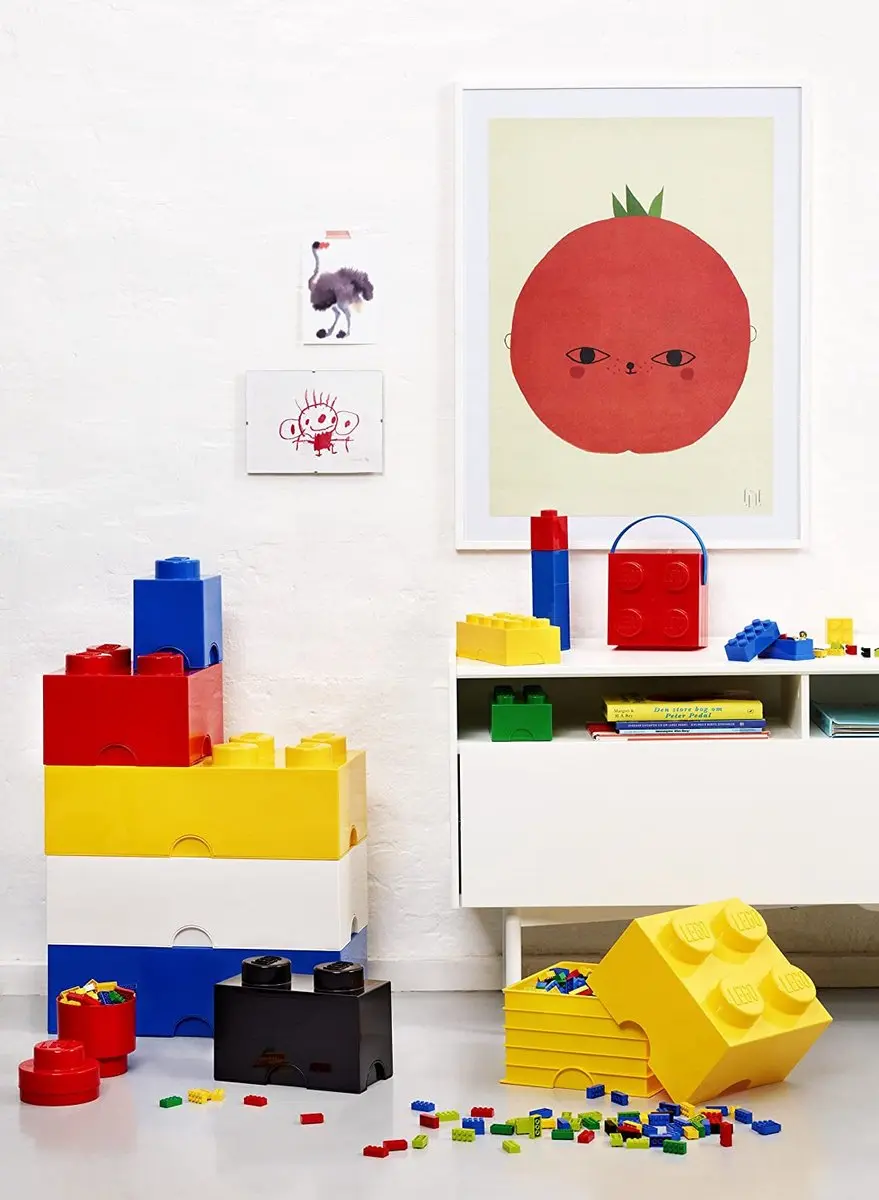 LEGO Brick 1 Opbergbox Rond - Groen - afbeelding 6 van 6