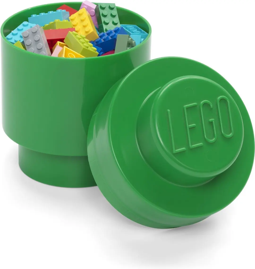 Lego - Opbergbox Brick 1 Rond - Polypropyleen - Groen
