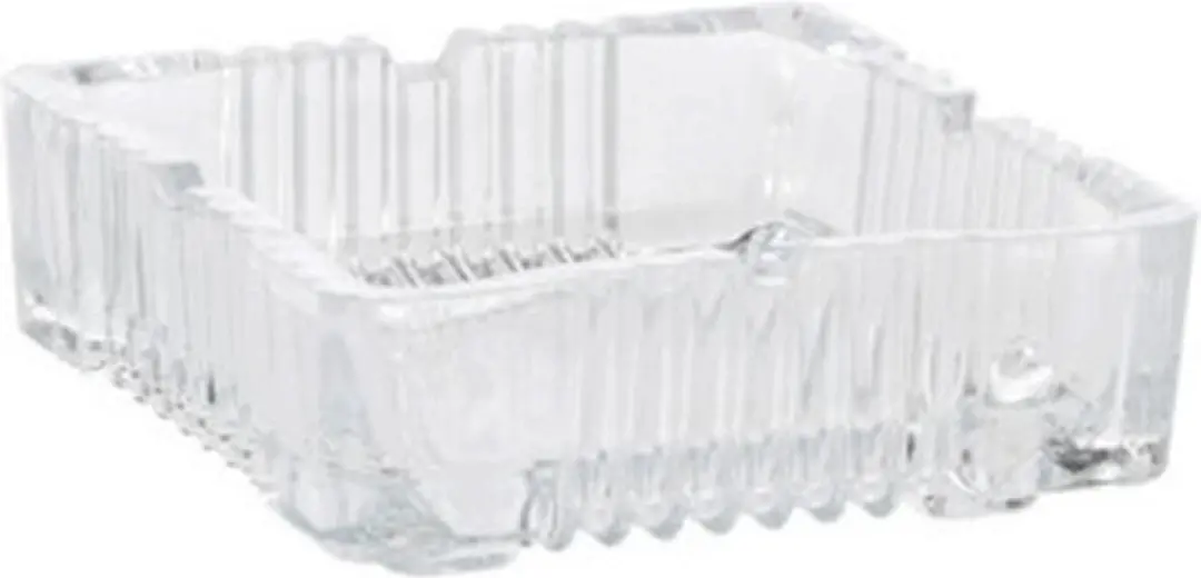Excellent Houseware Asbak Transparant - 2 Stuks