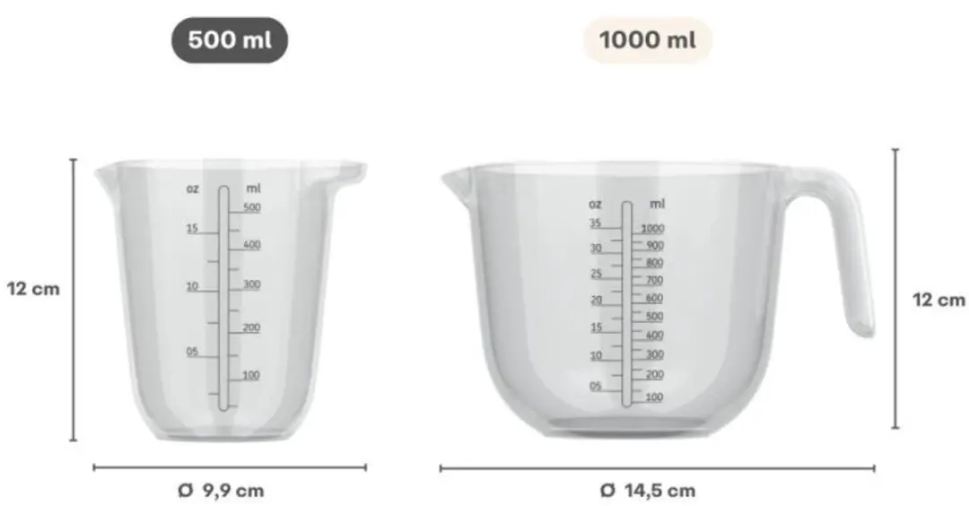 Mepal Chef it Maatbeker 500ml - Transparant
