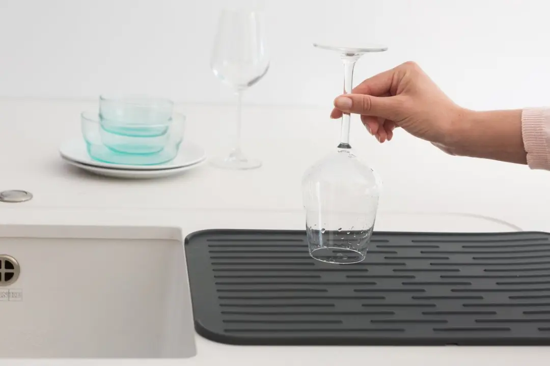Brabantia SinkSide Siliconen Afdruipmat 44x32cm - Dark Grey