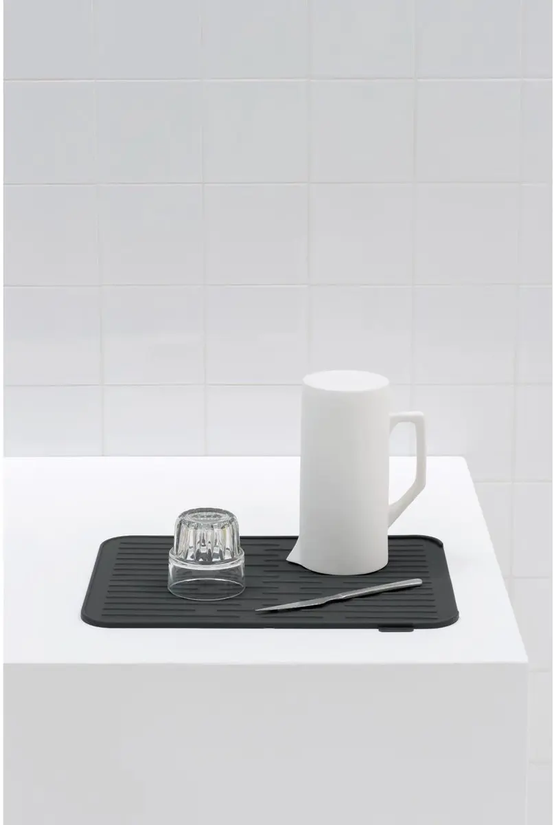 Brabantia SinkSide Siliconen Afdruipmat 44x32cm - Dark Grey - afbeelding 6 van 6