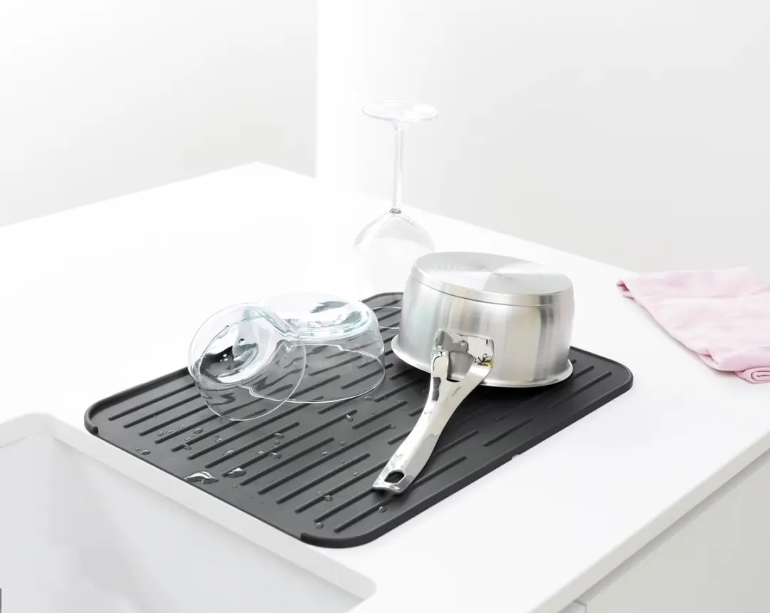 Brabantia SinkSide Siliconen Afdruipmat 44x32cm - Dark Grey