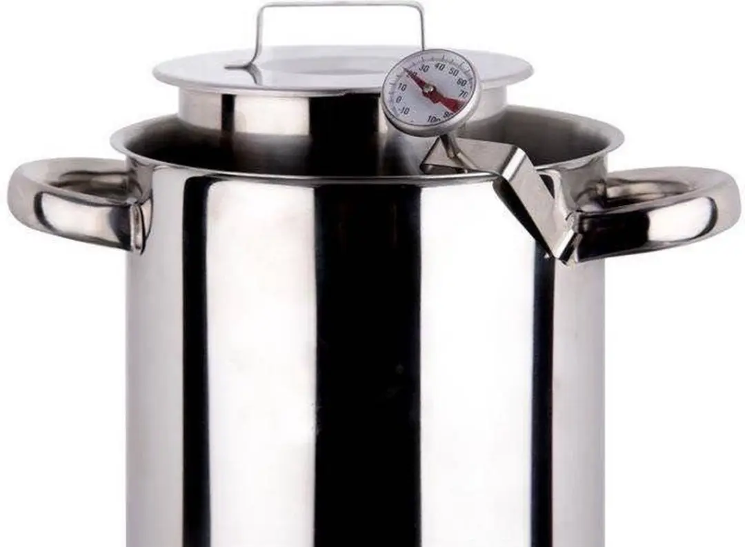 Orion Keukenthermometer Edelstaal met Clip - 14cm Sonde