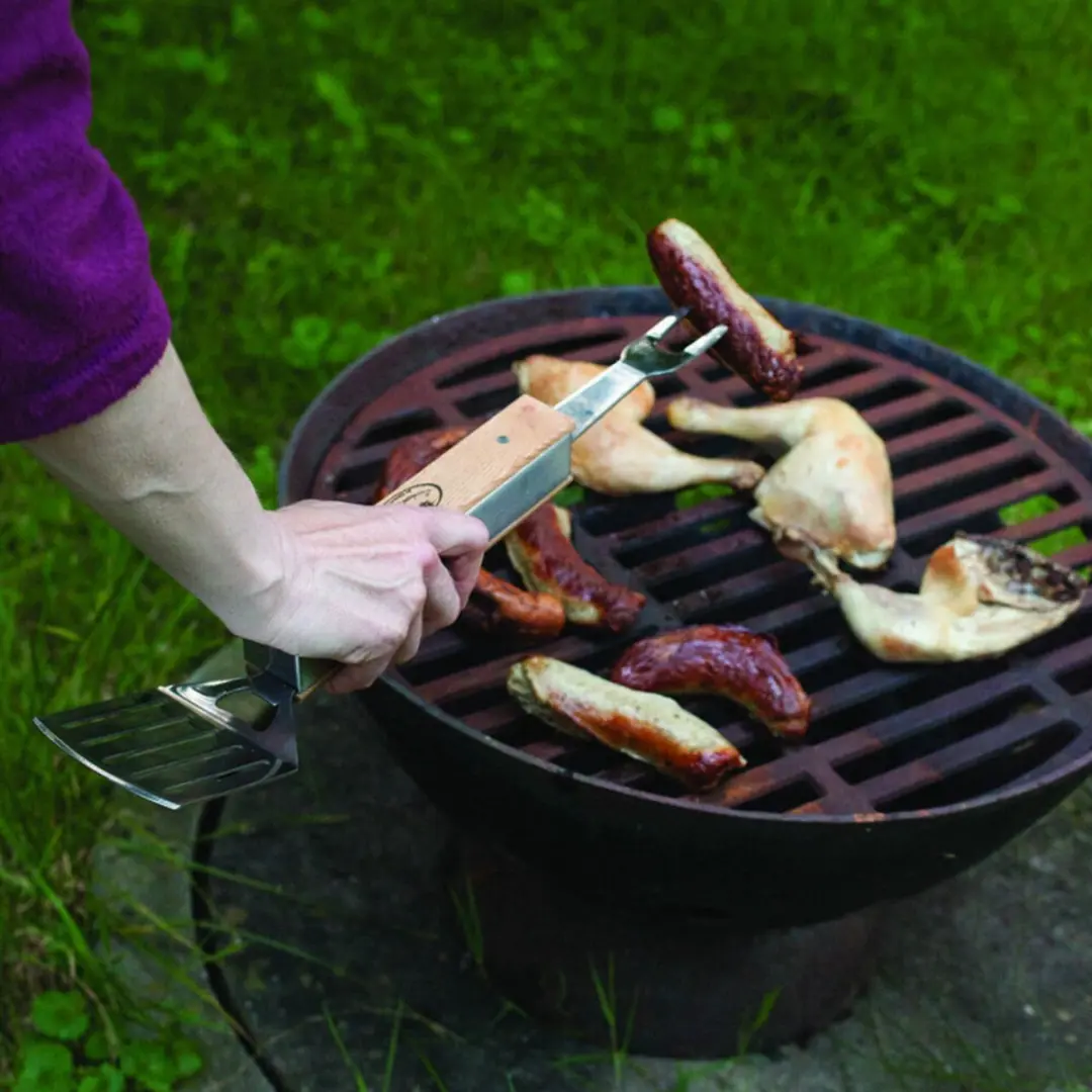 Esschert Design Inklapbaar BBQ Gereedschap - Staal Zwart - afbeelding 6 van 6