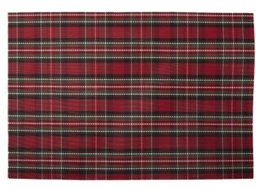 Placemat 30x45cm kerst ruit