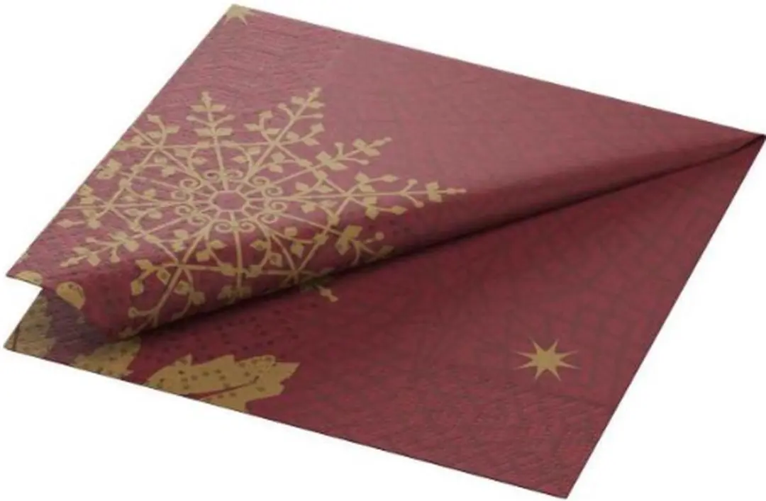 Duni Kerst Servetten Rood/Goud