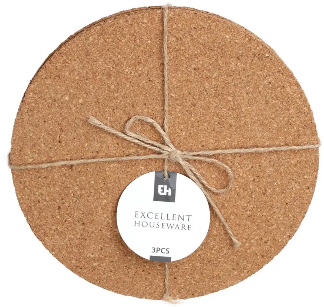 Excellent Houseware Ronde Pannen Onderzetters - 3 Stuks - Ø19cm