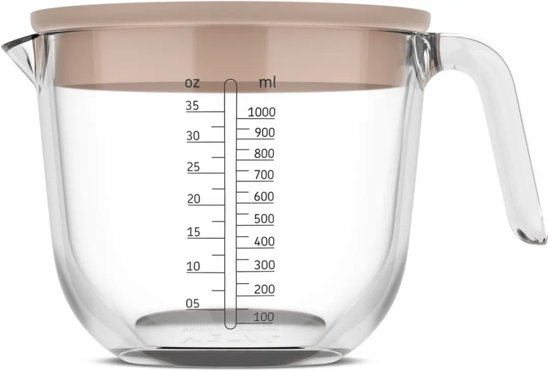 Mepal Chef it Glas Maatbeker 1L - Chalk