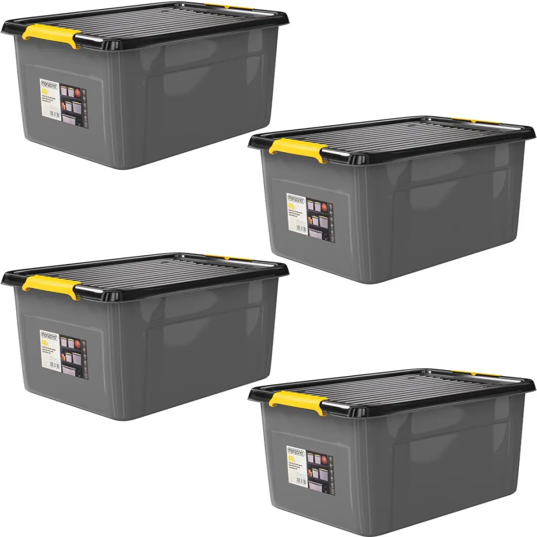 Monzana Opbergbox 40L Antraciet