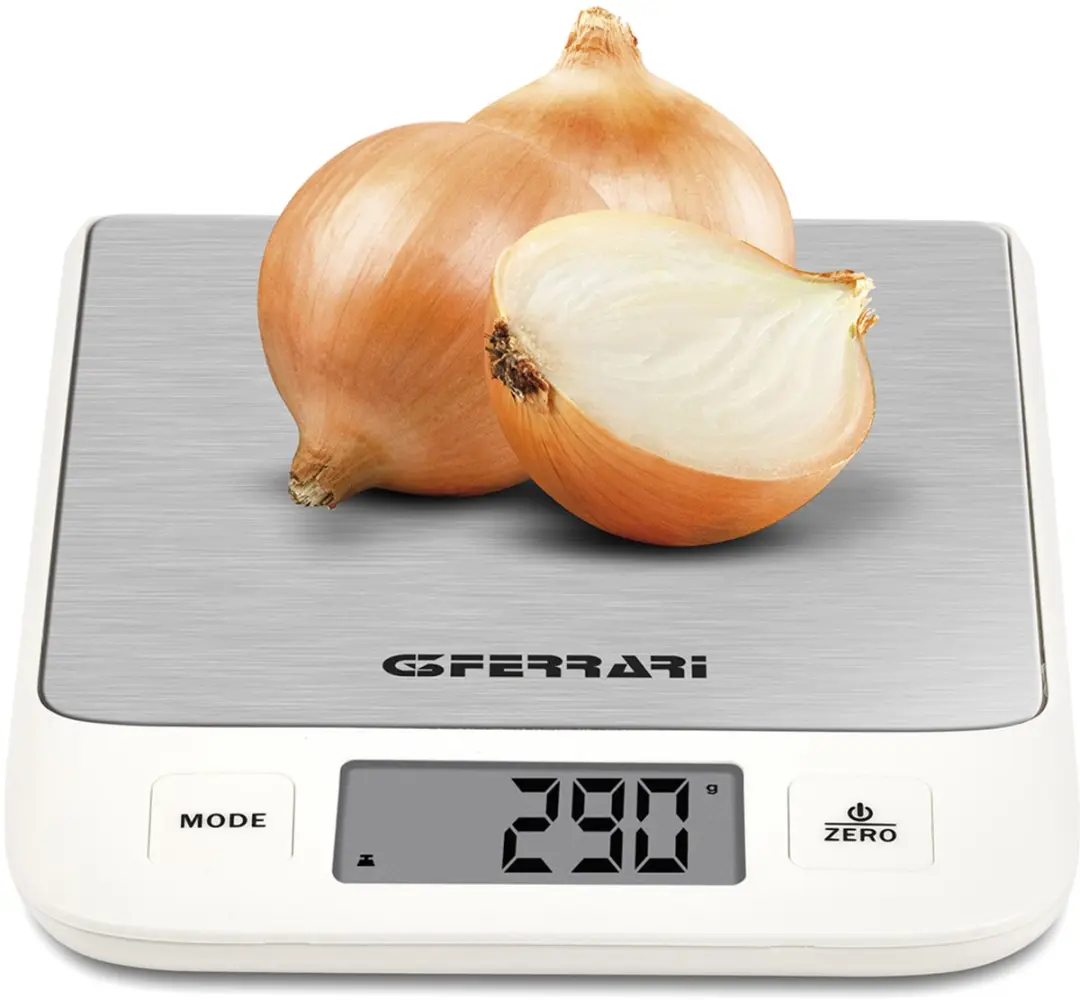 G3 Ferrari Stefy White Keukenweegschaal 5kg - RVS - LCD - g/lb/oz/ml