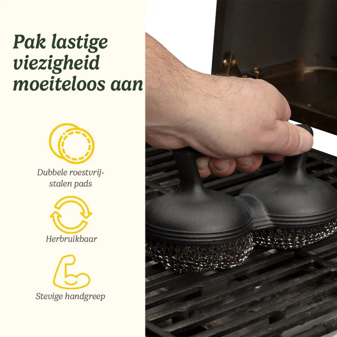 Cuisinart BBQ Borstel CCB505EU - Roestvrij staal - Zwart