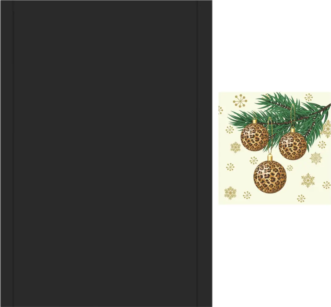 Duni Kerst Tafelset Luipaardprint - 21 Stuks