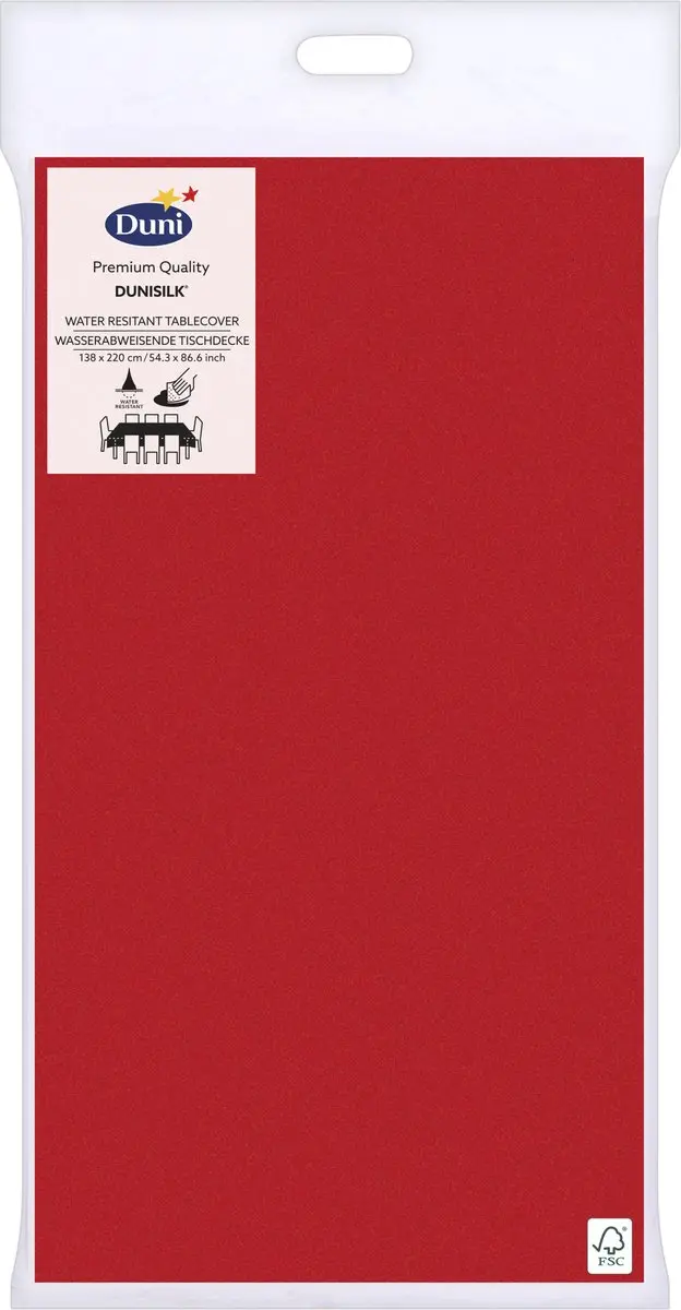 Duni Kerstdiner Tafelset - Rood - 21 Stuks
