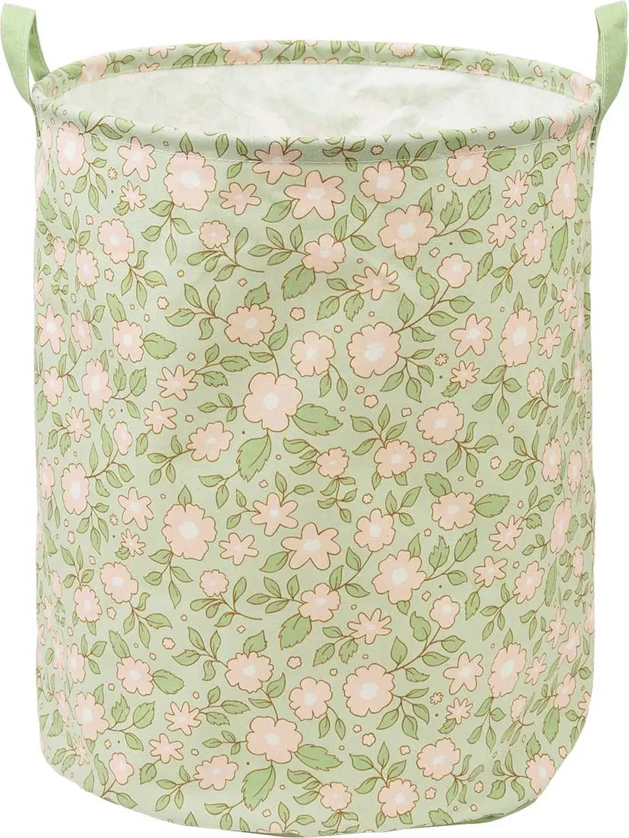 A Little Lovely Company Opbergmand Bloesems Saliegroen 63L