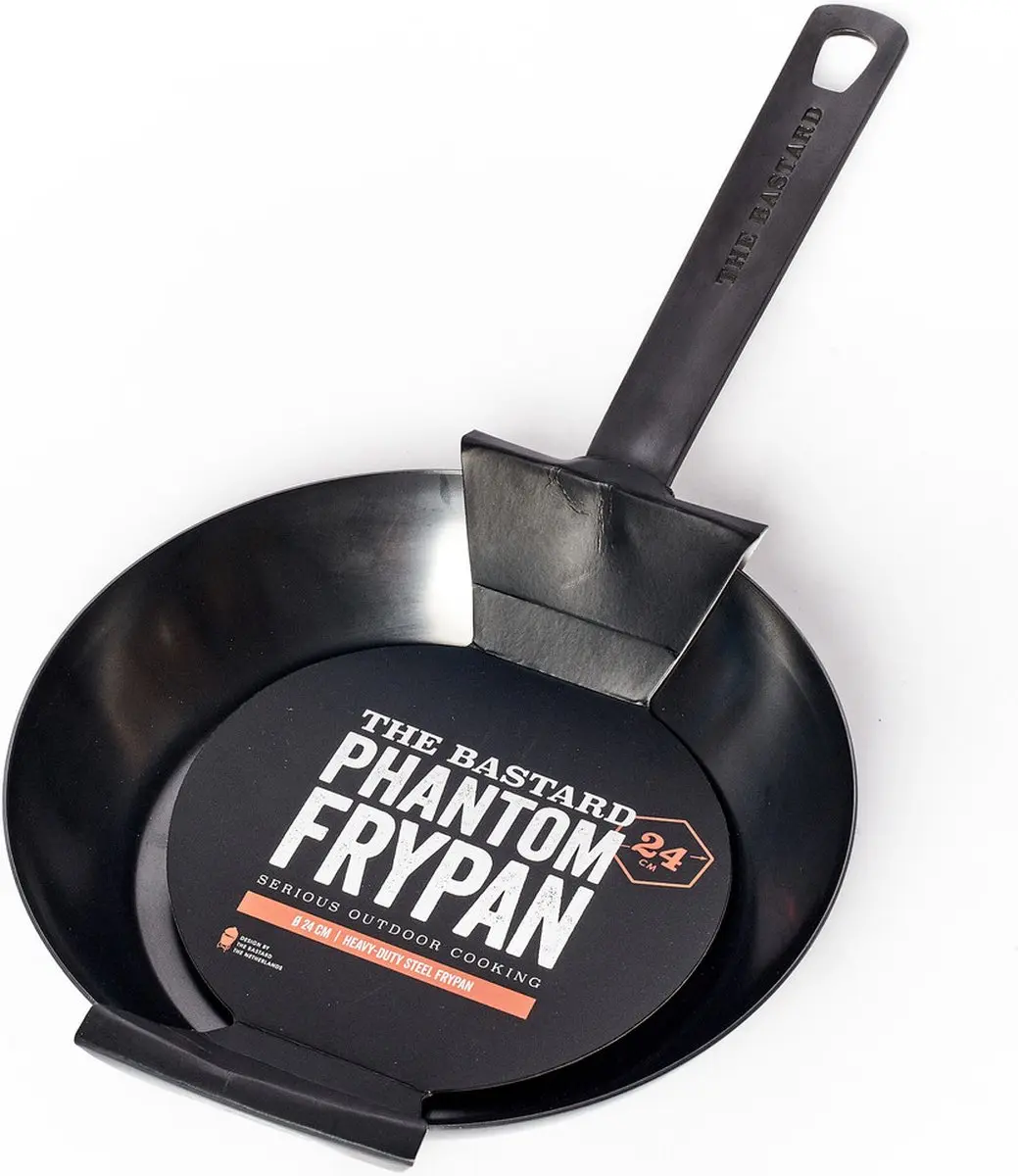 The Bastard Phantom Frypan - Staalpan 24cm - Zwart