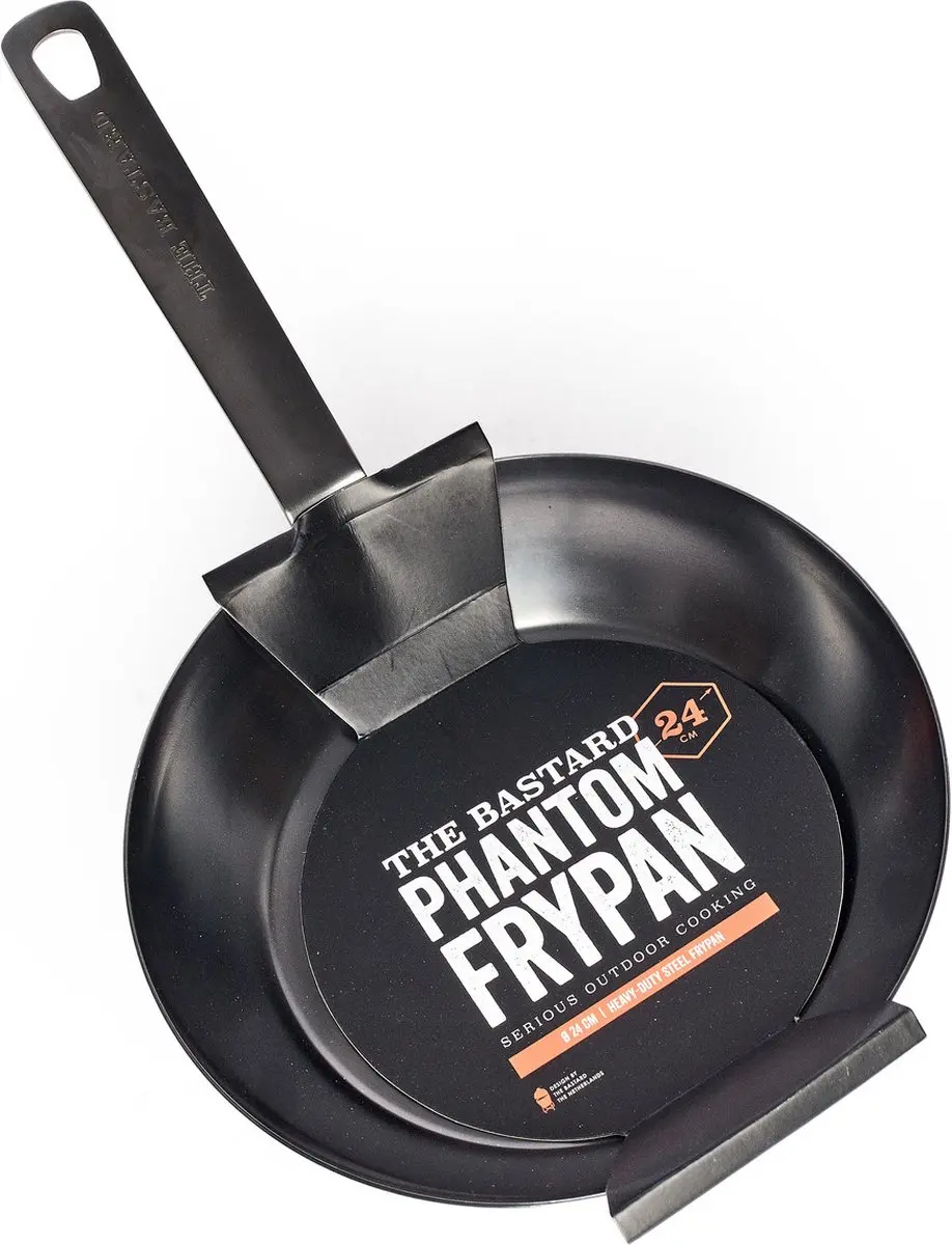 The Bastard Phantom Frypan - Staalpan 24cm - Zwart
