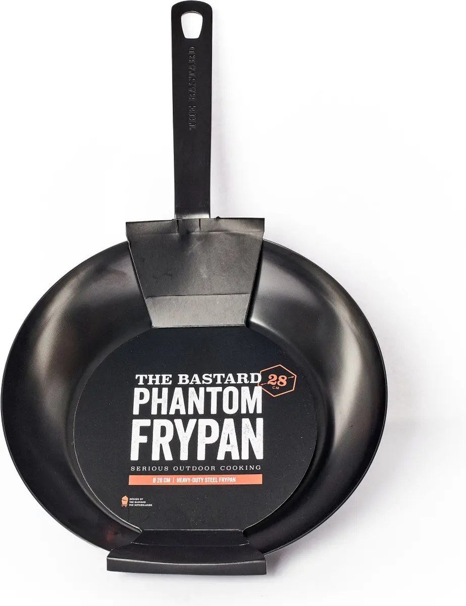 The Bastard Phantom Frypan - Staalpan 24cm - Zwart