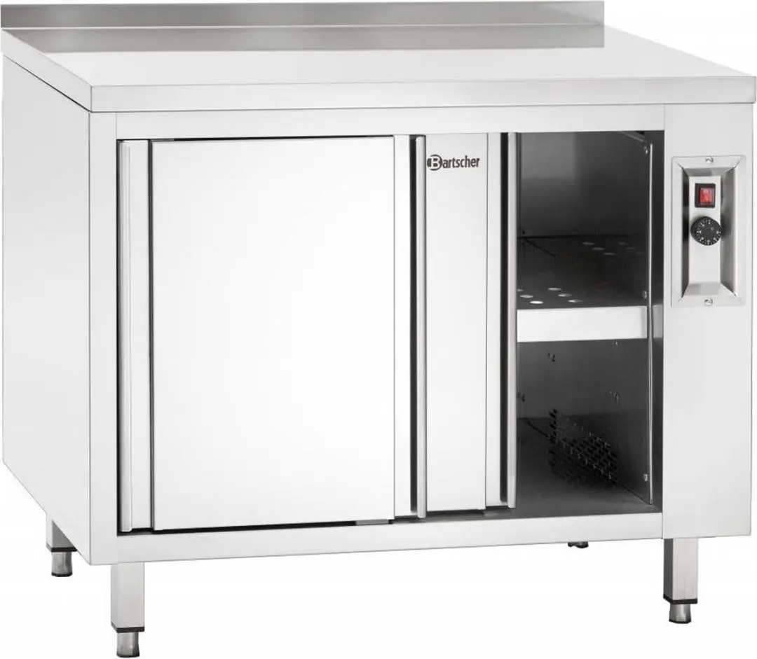 Bartscher 348187 Warmhoudkast RVS - 2 Schuifdeuren 1800x700x850mm