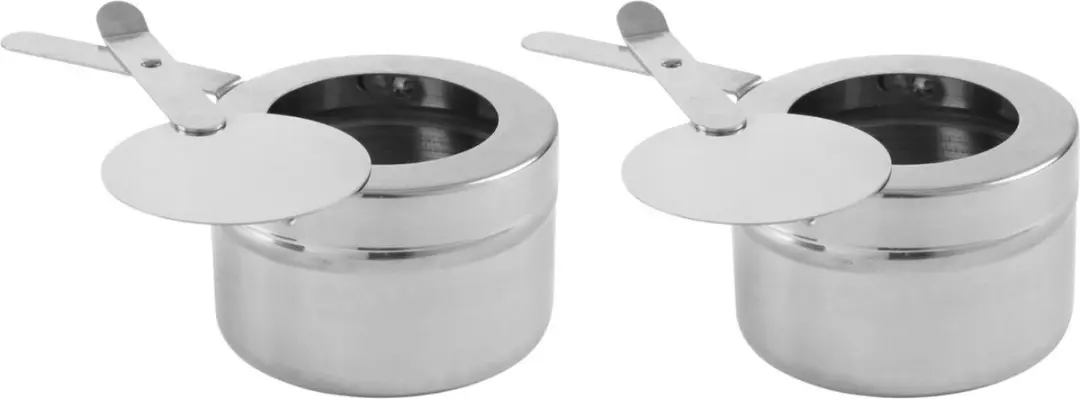 HENDI Brandpasta Blikhouder Set - 2 Stuks - Roestvrij Staal - afbeelding 6 van 6
