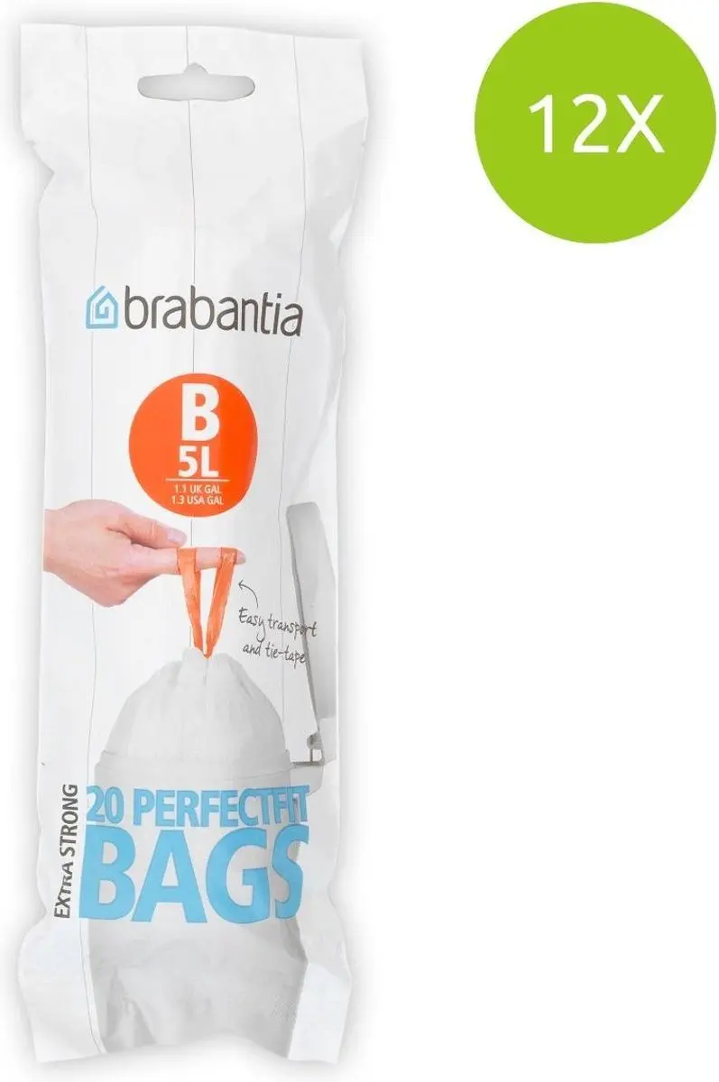 Brabantia Perfect Fit Afvalzakken 5L