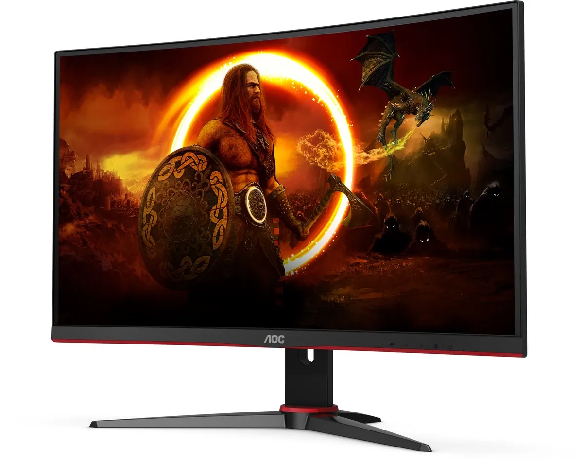 AOC C24G2AE Curved Gaming Monitor 24" - 165Hz - afbeelding 2 van 6