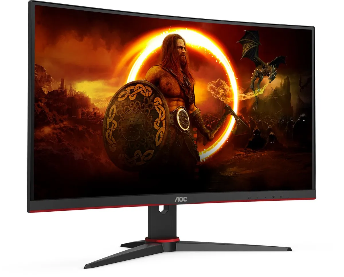 AOC C24G2AE Curved Gaming Monitor 24" - 165Hz - afbeelding 4 van 6