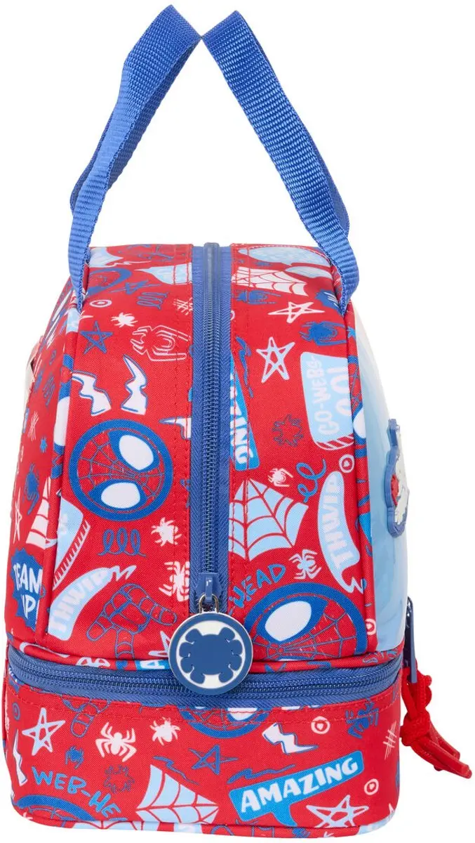 Spider-Man Lunchtrommel - 20x20x15cm - Blauw/Rood