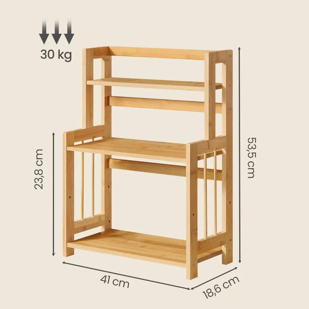 Songmics Kruidenrek 3-laags Aanrechtorganisatie - Beige