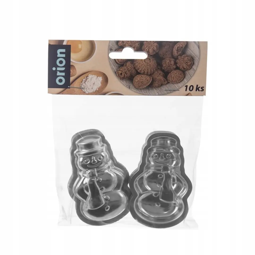 Orion Kerstkoekjesvormen Set - 10 Stuks - Zilver