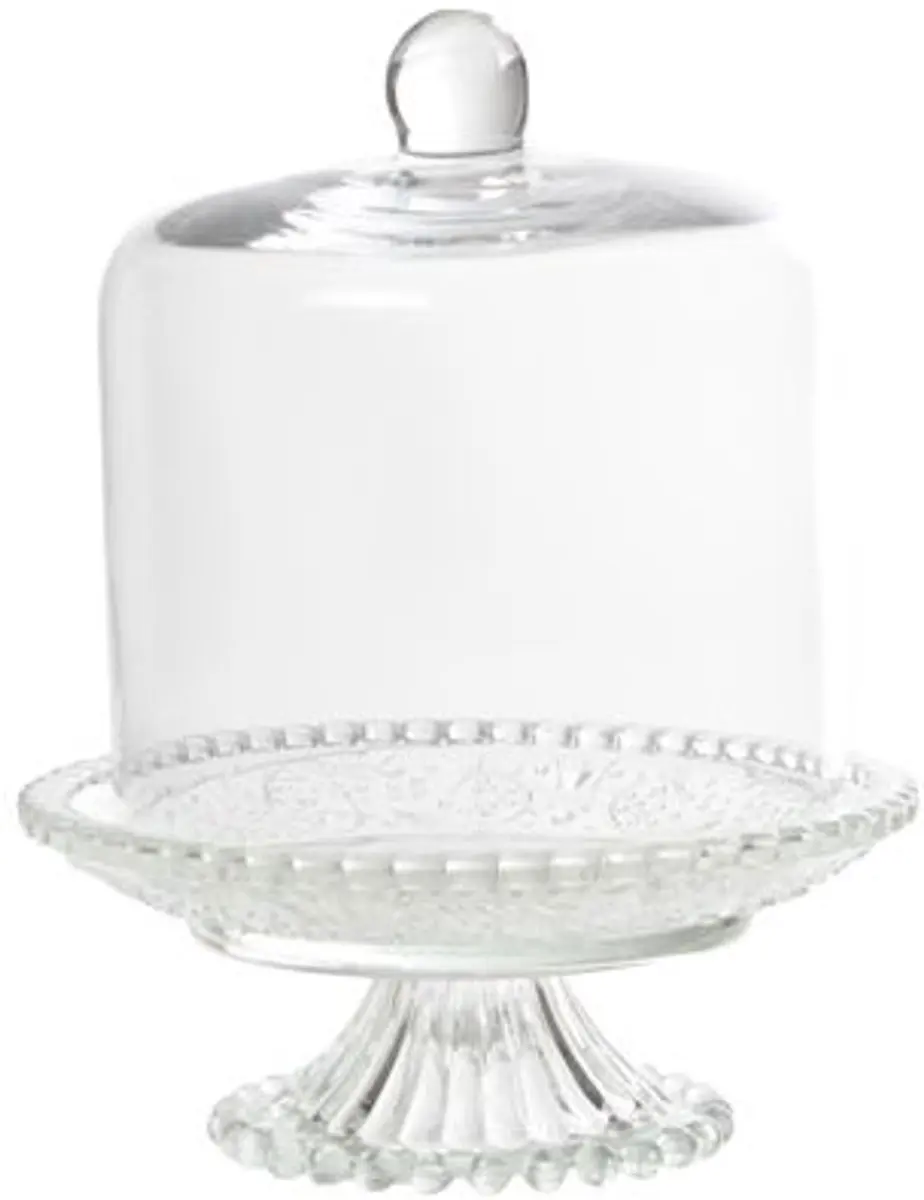 Cosy&Trendy Retro Keukenschaal met Stolp 16cm - Transparant