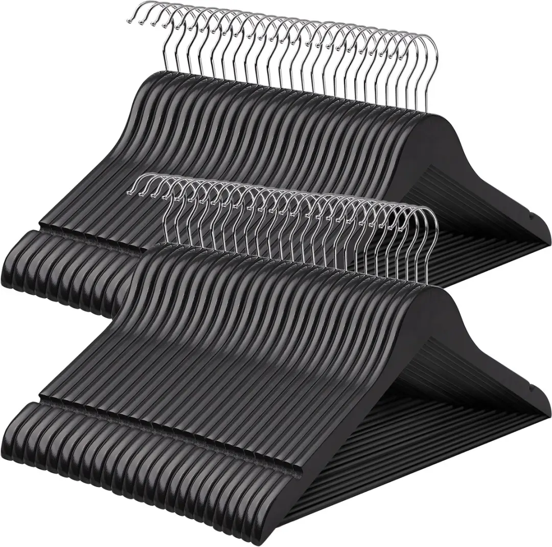 Songmics Houten Kledinghangers 50 Stuks