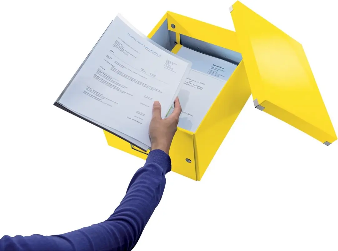 Leitz WOW Click & Store Opbergdoos Geel - 28,1x37cm - A4