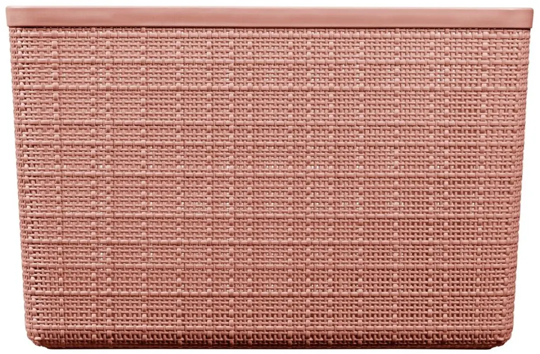 Curver Jute Opbergmand Cube 17L - Roze - afbeelding 6 van 6