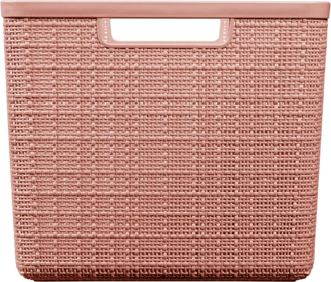 Curver Jute Opbergmand Cube 17L - Roze