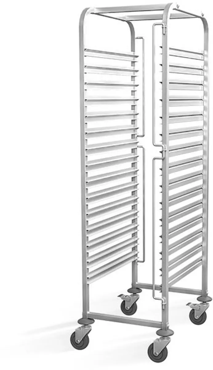 HENDI 810651 Regaalwagen 15 Etages - 600x400mm - 1710mm - RVS
