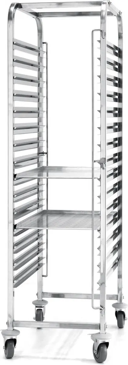 HENDI 810651 Regaalwagen 15 Etages - 600x400mm - 1710mm - RVS