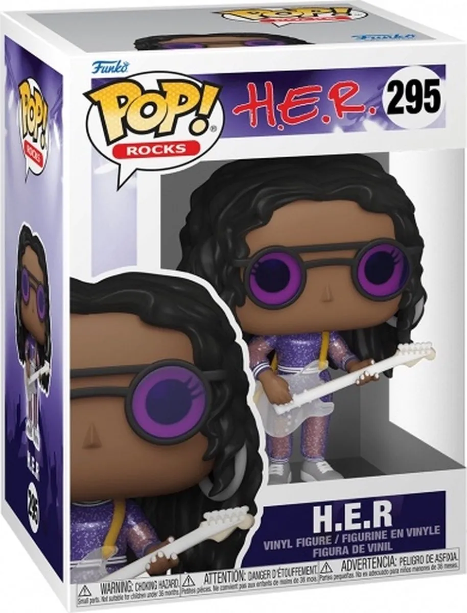 Funko Pop! Rocks H.E.R. Speelfiguur - Paars