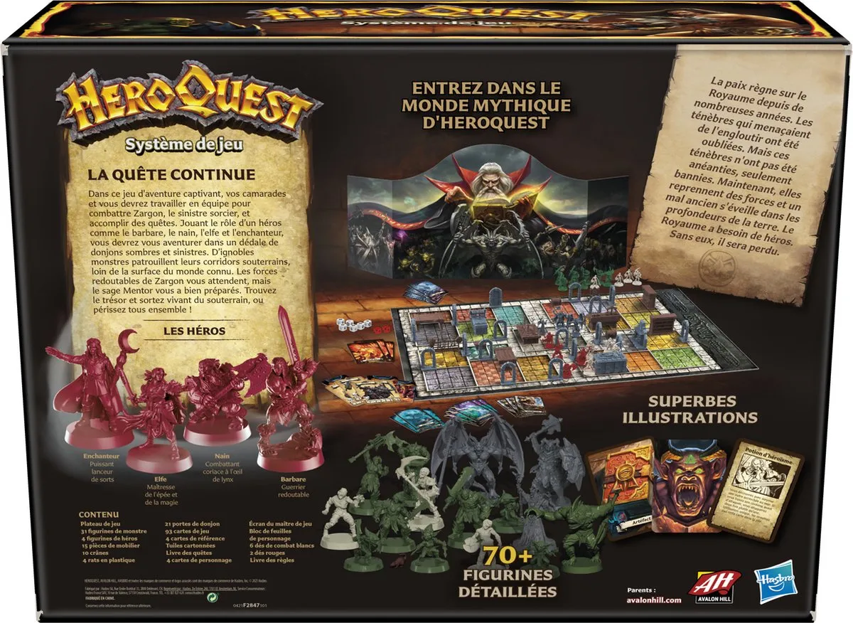 Hasbro HeroQuest Bordspel F2847 - 2-5 Spelers